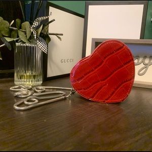 Mini heart shaped change purse